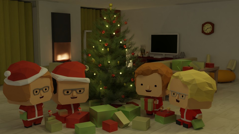 Christmas living room preview image 1
